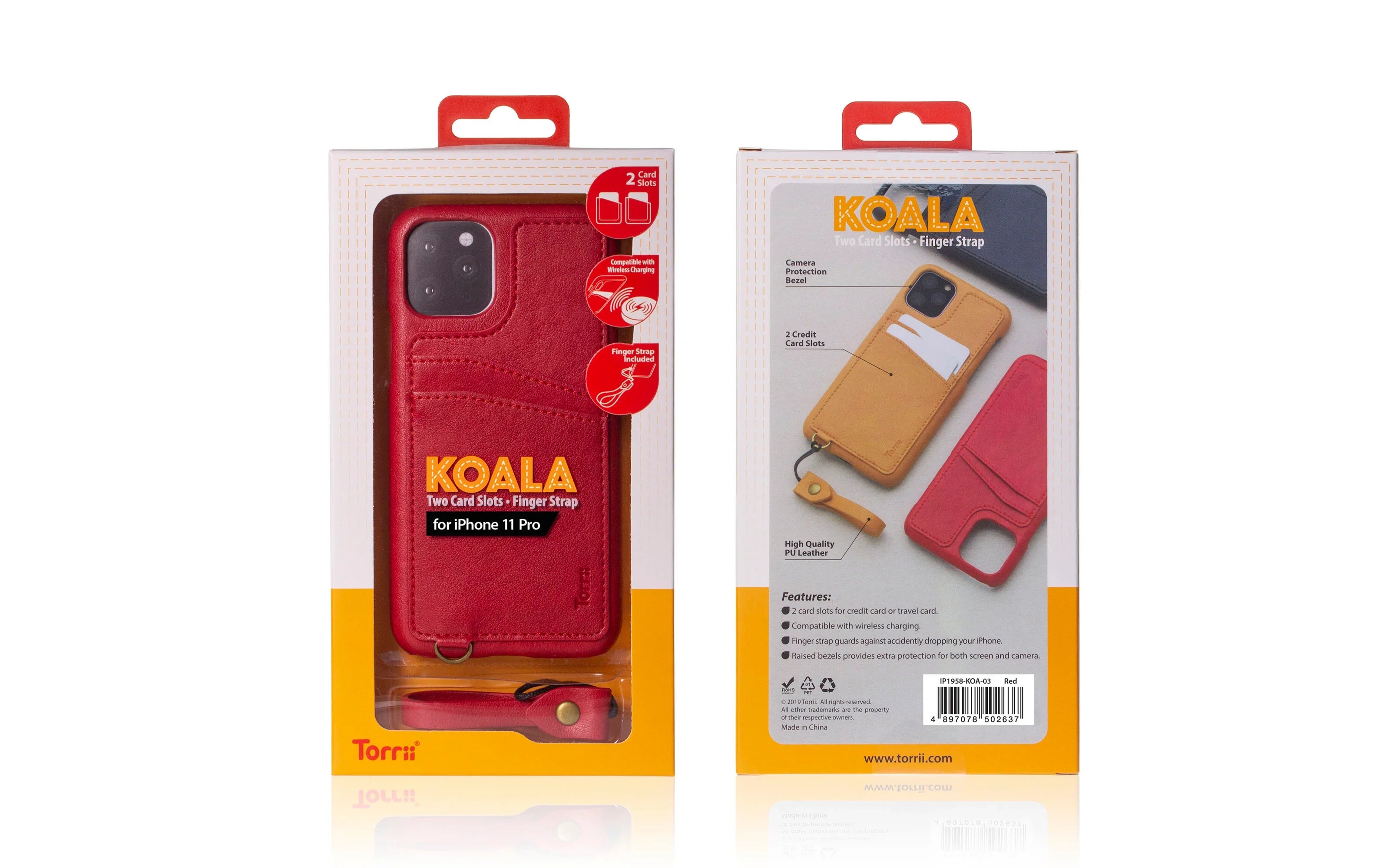 iPhone 11 Pro Torrii Koala Case – Red - Tashqila iPhone 11 Pro Torrii Koala Case – Red - Tashqila